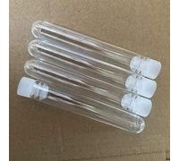 25 X Plastic Test Tubes,100mm X 16mm,Complete With Push Caps CONSUMABLES_DIRECT
