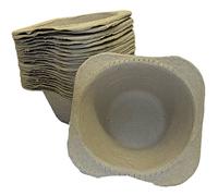25 x Purple Turtle Disposable Sick Bowls - Disposable Pulp Sick Bowls with Rim | 1000ml | Pack of 25