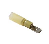 25 x Yellow Heat Shrink 6.3mm Male Spade Connector Waterproof Wire Crimp Terminal Electrical