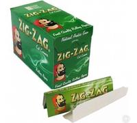 25 x ZIG ZAG GREEN Paper Regular Cigarette Rolling ZIGZAG Papers Cut Corners