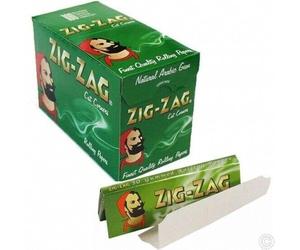 25 x ZIG ZAG GREEN Paper Regular Cigarette Rolling ZIGZAG Papers Cut Corners