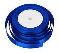 25 Yards / 23 Meters of Satin Ribbon 10mm - (Royal Blue) for Gifts Wrap Sew Party, Decorations Events Dress Wedding Christmas Crafts, Bows Car, Floral Balloons Hairs, DIY, Bouquets, Cake More