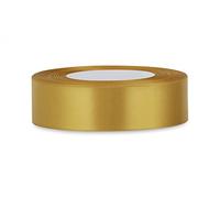 25 Yards / 23Meters of Satin Ribbon 12mm for Tying Gifts, Party, Sew, Wedding, Decorations, Crafts Apron, Dress, Events. Many Colours Buy Any 3 Colours & GET 1 Free (Gold)