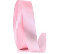 25 Yards / 23Meters of Satin Ribbon 12mm, for Tying Gifts, Sew, Party, Bows, Crafts Apron Decorations, Dress, Events. Many Colours Buy Any 3 Colours & GET 1 Free (Light Pink)