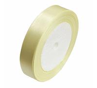 25 Yards / 23Meters of Satin Ribbon 12mm, Tying Gift Ribbon, Sew, Party, Crafts Apron Decorations, Events, Dress, Bows. Many Colours Buy Any 3 Colours & GET 1 Free (Pale Yellow)