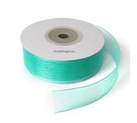 25 Yards Full Reel 20mm Organza Ribbon Roll (OGZ#323-Paris Aqua)
