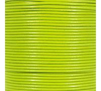25 Yards of Solid Round 1.5mm Lemon Grass Real and Genuine Leather Cord for use as Braiding String (1.5mm, Fern)