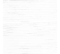 25 Yards of Solid Round 1.5mm White Real and Genuine Leather Cord for use as Braiding String (1.5mm, White)