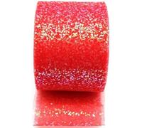 25 yards/package 6cm dots sequin ribbon tulle roll tutu party holiday decoration bow mesh fashion 60mm-1