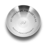25 Year Anniversary for Her Him 25th Years Anniversary for Husband Wife Girlfriend Boyfriend Ring Holder Jewelry Tray Twenty-fifth Year Wedding Gifts for Wife 25 Year Dating Gift for Couples