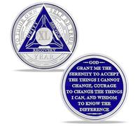 25 Year Original Triangle Sobriety Coin Set | Silver Roman Numeral AA Medallion with Protective Capsule | Recovery Anniversary Token for Men & Women | AA Sobriety Gifts for Monthly & Yearly Milestones