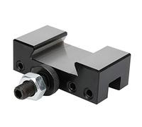 250-101 Lathe Tool Post Holder, CNC Turning Tools Lathe Parts, 3/16inch - 1/2inch Tool Bit Range, Efficient V Groove Design for Securely Fixing Round Shank Tool, Steel Construct