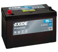 250/334 Car Battery Exide EA955 12V 95Ah 800CCA - Varta G8 Equivalent