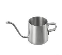 250 350ml Stainless Steel Pour Over Coffee Kettle With Long Narrow Gooseneck Spout For Even Extraction Suitable For Home, Cafe, And Camping(Silvery 250ML)