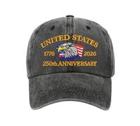250 Anniversaries US Hat,Eagle Adjustable Retro Novelty Clothing | US 250th Anniversaries Caps | for Birthday Halloween Beach Outdoor Fishing Summer Camping Garden Yard Hiking Work Travel