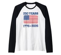 250 Anniversary USA, America 250th Independence Day Freedom Raglan Baseball Tee