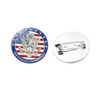 250 Anniversary USA Lapel Pin Vintage Silver Independence Day 250 Years Of Freedom Eagle 1776-2026 Celebration, M, Alloy Steel, no gemstone