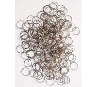 250 Chrome Finish 11mm Rings Clasps Antique Look Metal Chandelier Light Links for Making Chains of Garlands Glass Crystals Drops Prisms Droplets Beads Seear Lights