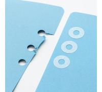 250 Clear Hole Reinforcement Stickers with Dispenser Box - Self Adhesive Transparent Ring Labels for Repairing Torn Binder Holes, Notebook Paper Protectors - School, Office, Filing, Planner, Envelopes