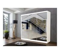 (250 cm, White) Modern Milan Wardrobe In 6 Sizes 4 Colors