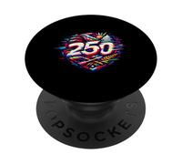 250 Commemoration American History Glitch Art Shield PopSockets Adhesive PopGrip