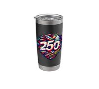 250 Commemoration American History Glitch Art Shield Stainless Steel Insulated Tumbler