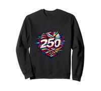 250 Commemoration American History Glitch Art Shield Sweatshirt