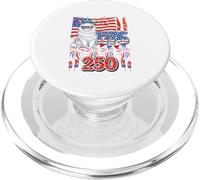 250 Costume Proud 1776 Freedom 4th July US Flag Persian Cat PopSockets PopGrip for MagSafe