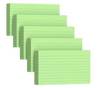 250 Count Index Cards 3 x 5 Inch, Heavyweight Green Lined Note Cards Portable Ruled Flash Cards Perfect for Studying and Organizing, Note Taking Study Flashcards for Home, School and Office