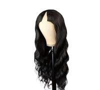 250 Density Body Wave Human Hair Wig for Women Glueless V part Nature Black Clip In Half Beautiful(36inches)