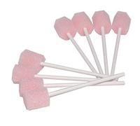 250 Dry Pink/Green Foam swabsticks Ideal for Oral Hygiene procedures Drumsticks swabs