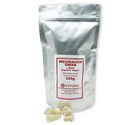 250 g Oman Superior Hojari Incense for Smoking 1st Choice - Original Boswellia Sacra - Natural Frankincence Incense Resin White/Yellow/Green