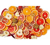 250 g Pack of Dried Mixed Fruit - Dried Orange/Lemon/Lime/Apple/Grapefruit for Christmas Craft Potpourri Wreath Florist Decoration