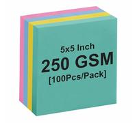 - 250 GSM Premium Thick 100 Cards/Pack for Study, Revision Cards, Notes & Crafts (800)