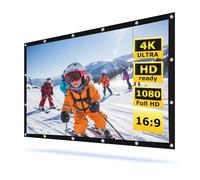 250 in Large Projector Screen Indoor Outdoor, 120 in 16:9 Portable Home Theater Movie Screen for Camping Travel RVing, Foldable Anti-Crease Projection Screen(300in 16:9)