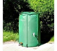 250 Litre Collapsible Pvc Garden Water Butt Portable Compact Tank Fold Up Storage Camping Barrel With Zipped Lid And Drain Tap