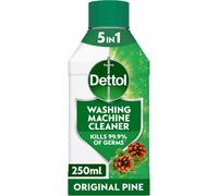 (250 ml (Pack of 4)) Dettol Washing Machine Cleaner 250ml - Pine Scent, Antibacterial, Removes Limescale, Odours & Hidden Dirt, Kills 99.9% Bacteria