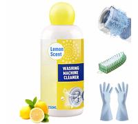 250 Ml Washing Machine Cleaner with Lemon Scent, Powerful Washing Machine Cleaner Liquid, Clean Drum Washer Tank Cleaner, for Stain, Odor, Grime Elimination (1 pc)