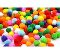 250 PCS 20mm Pom Poms Cheerleading Balls for Crafts Making,Hobby Supplies and DIY Creative Crafts Decorations,Assorted Mixed Colour Soft Fluffy
