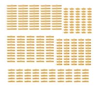 250 Pcs Assorted Alloy Connectors Slide On End Clasps Tube Buckle Clasps Versatile Jewelry Making Findings Jewelry Designers Gift
