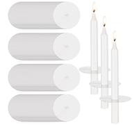 250 Pcs Church Candle Drip Protectors Paper Holders Bulk for Candlelight Service Kit for Devotional Vigil Church Service Memorial Shabbat Christmas Eve, 3.15 Inch