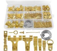 250 Pcs Heavy Duty Picture Hangers - Hard Wall Hooks, Photo Frame Holders