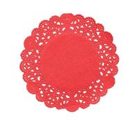 250 Pcs Mini Red Paper Doilies, 4 Inch Round Lace Paper doilies, Assorted Colors Paper Doilies for Tables, Crafts, Wedding Party and Tableware Decoration