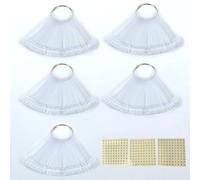 250 Pcs Plastic Nail Swatches Sticks, Clear Nail Swatch Sticks