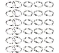 250 PCS Split Jump Ring, 10 mm Keyring Rings with Double Loops, Jump Rings Jewellery Making DIY Jewellery Findings, for Crafts Decoration Earrings Bracelets Necklace
