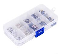 250 pcs Tactile Push Button Switch Collection with 10 Models for Remote Controls, Cameras, Computers, Printers, Fax Machines, and Talkies