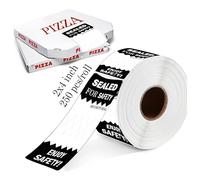250 pcs Tamper Seal Safety Stickers Writable Delivery Label - 2 x 4 inch Tamper Evident Stickers Safe Secure Tamper Evident Seals for Food Container Tamper Seal Tape Custom Sticker Roll