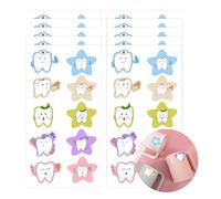250 Pcs Tooth Stickers Tooth Shaped Dental Stickers for Kids - 2 Inch Tooth Themed Party Decorations Teeth Party Favors Baby Shower Party Supplies