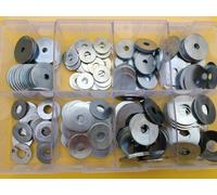 250 Piece Assortment 5mm,6mm,8mm and 10mm Penny Repair Mudguard Washers