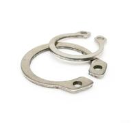 250-Piece Stainless Steel C-Type External Circlip Set (M6-M15) for Shafts, Bearings, Valves & Machinery - 304 for A2-70 Grade, Silver